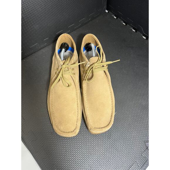Clarks Shacre Ii Run Shoes Dark Sand Suede Oxford Wallabee Moccasin Size 13 - Picture 2 of 9